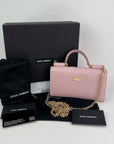 Dolce Gabbana Phone Bag St Dauphine Cartoon Pink Wallet on a Chain Hand Bag