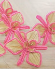 Orchid Handwoven Iraca Napkin Ring