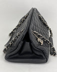 CHANEL Just Mademoiselle Quilted Caviar Black Bowling Shoulder Bag