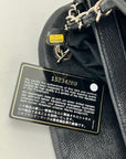CHANEL Just Mademoiselle Quilted Caviar Black Bowling Shoulder Bag