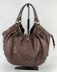 Louis Vuitton Large Mahina Metallic Bronze Leather Shoulder Bag
