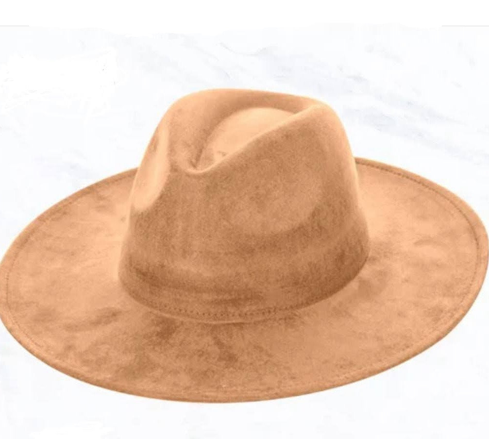 Tan Hide Western Leather Band w/ Choice of Boho Hat 985L