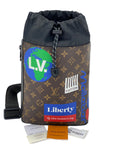 LOUIS VUITTON Monogram Men's Chalk Sling bag Nap Sac Shoulder Bag Backpack