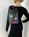 LOUIS VUITTON Monogram Men's Chalk Sling bag Nap Sac Shoulder Bag Backpack