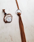White Turquoise Bracelet w/ Adjustable Ties 010h