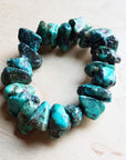 Chunky Genuine Natural Turquoise Beaded Bracelet 802b