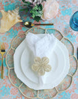 Daisy Handwoven Iraca Napkin Ring