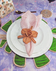 Monstera Leaf Handwoven Iraca Placemat