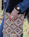 Wood Beaded Stretch Bracelet 800o
