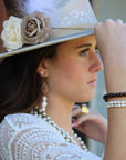 Genuine Freshwater Pearl Beaded Stretch Bracelet 800g