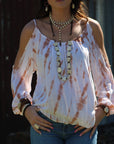 White Turquoise Slab Necklace with Leather Closure 228O