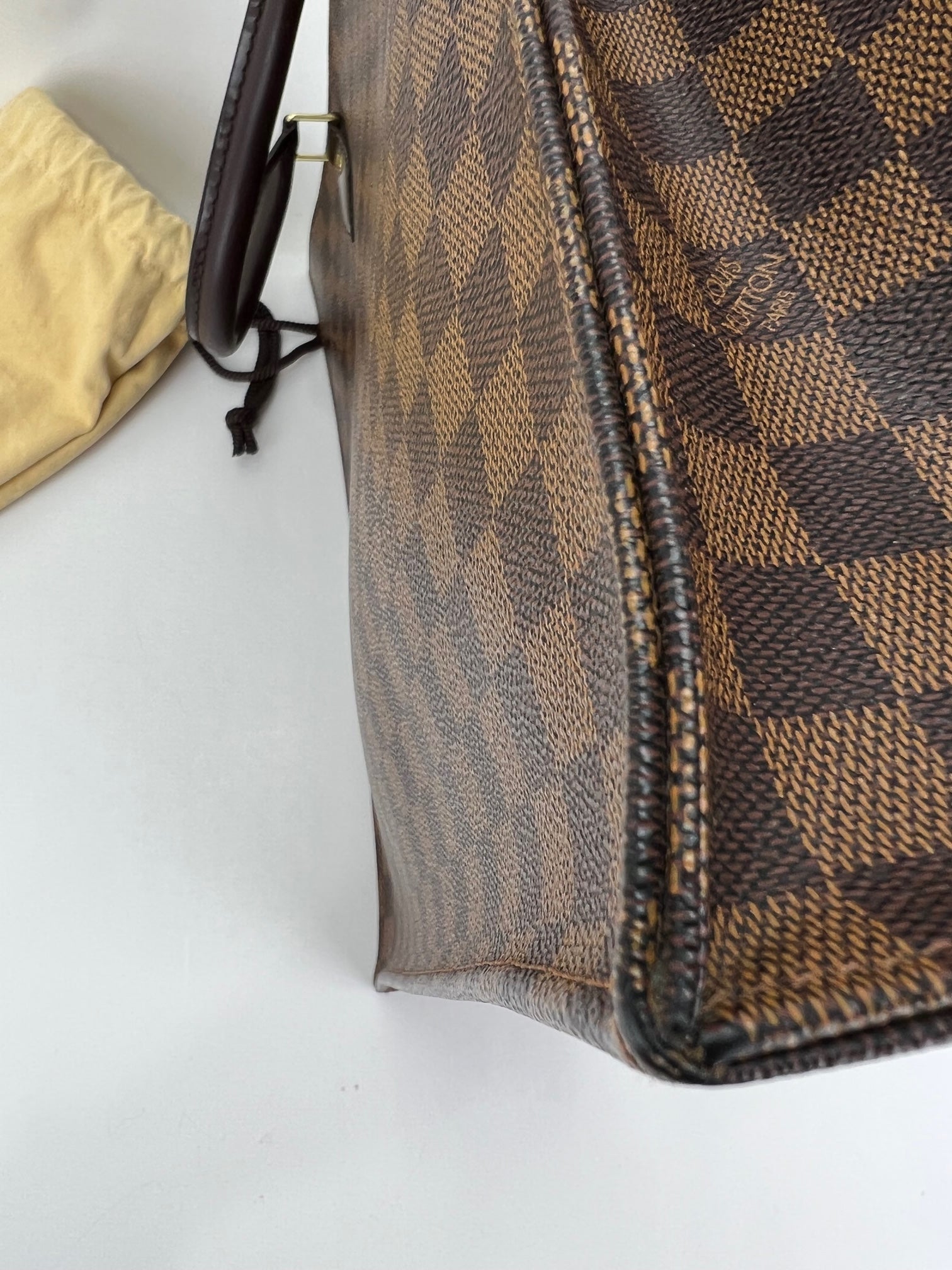 Louis Vuitton Sac Plat Damier Ebene Shopping Tote