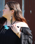 Woven Regalite Stacked Stone Bracelet-Multi 803s