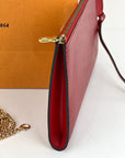 Louis Vuitton Handbag Epi 24 Pochette Accessories Red Leather Crossbody Bag Preowned