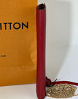 Louis Vuitton Handbag Epi 24 Pochette Accessories Red Leather Crossbody Bag Preowned