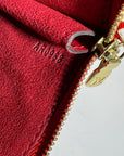 Louis Vuitton Handbag Epi 24 Pochette Accessories Red Leather Crossbody Bag Preowned