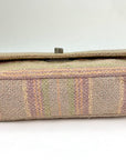 Chanel 2.55 Reissue 225 Single Flap Pink Multicolor Cotton Tweed Shoulder Bag