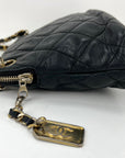 CHANEL Bag Quilted Lambskin Leather Chain Vintage Black Mini Shoulder Bag Preowned