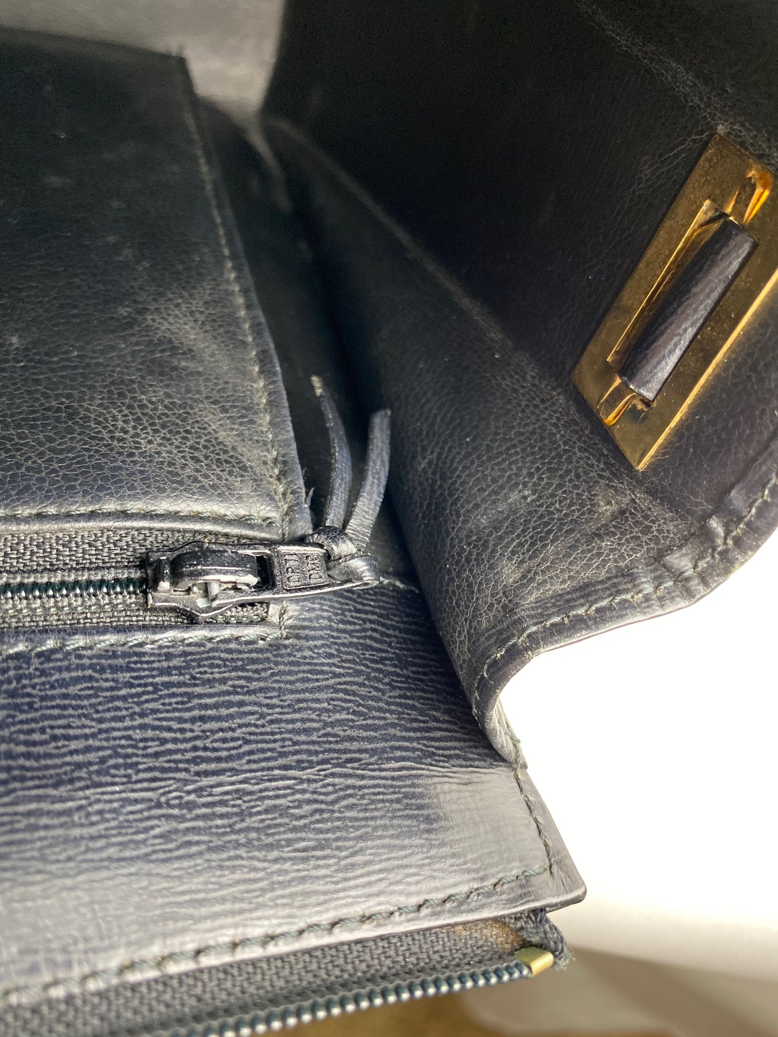 Dior Black Leather Adjustable Shoulder Bag