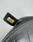 Chanel Metallic Dark Silver Calfskin Quilted Banane Fanny Pack Waist Bag