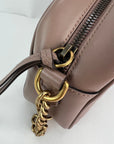 Gucci GG Marmont Small Chain Beige Matelasse Leather Crossbody Bag