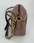 Gucci GG Marmont Small Chain Beige Matelasse Leather Crossbody Bag