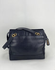 CHANEL Vintage Black Caviar Leather CC Zip Tote Shoulder Bag w/added insert  Pre owned