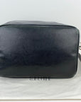 Celine Black Leather Handle Bag Vintage Briefcase messenger Bag