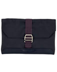 HERMÈS Messenger Cityslide Pouch Evercolor Leather Indigo Blue Clutch