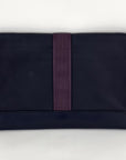 HERMÈS Messenger Cityslide Pouch Evercolor Leather Indigo Blue Clutch