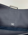 HERMÈS Messenger Cityslide Pouch Evercolor Leather Indigo Blue Clutch