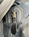 HERMÈS Messenger Cityslide Pouch Evercolor Leather Indigo Blue Clutch