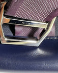 HERMÈS Messenger Cityslide Pouch Evercolor Leather Indigo Blue Clutch