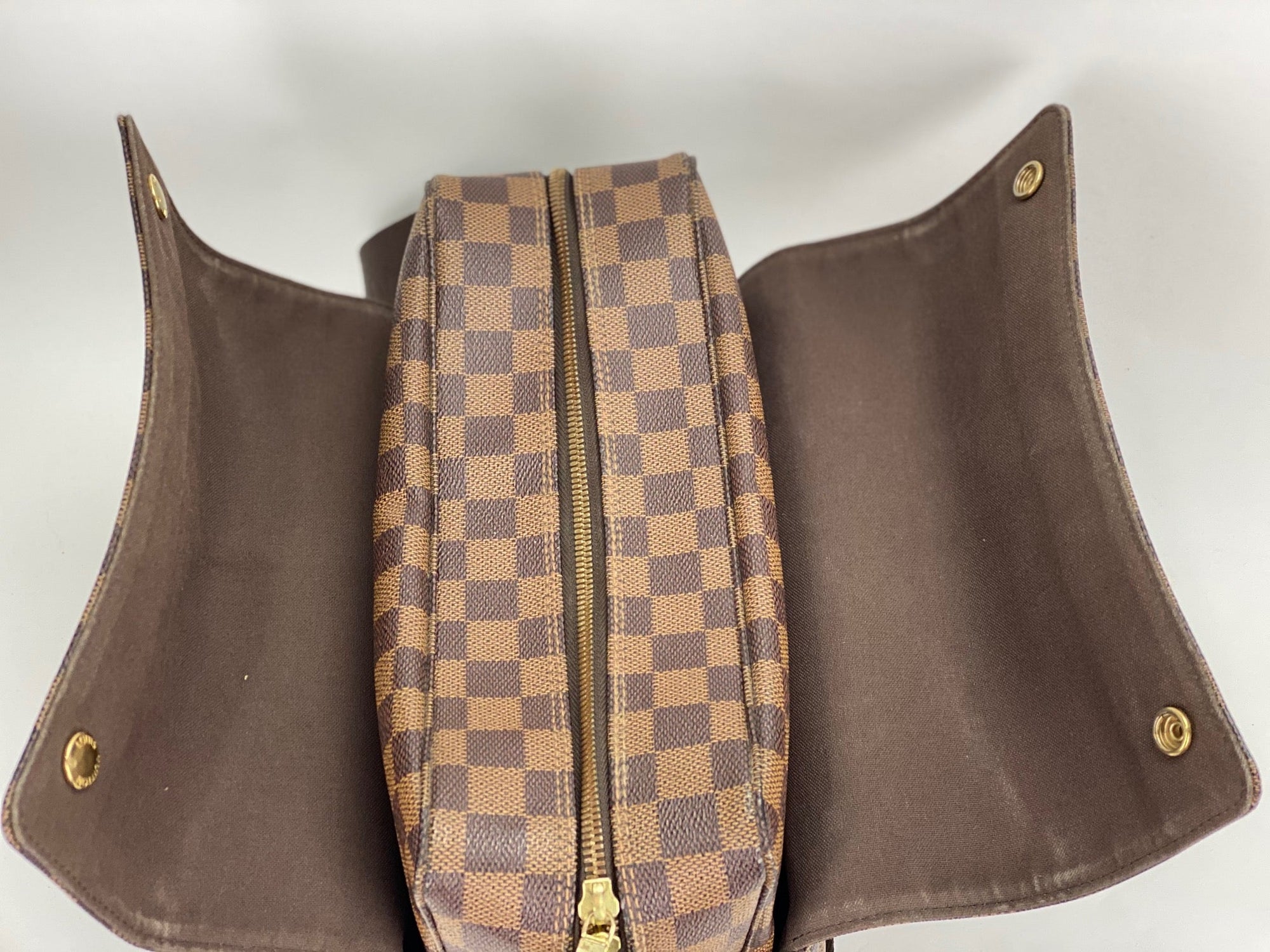 Louis Vuitton Damier Ebene Canvas Naviglio Shoulder Men&#39;s Messenger Bag