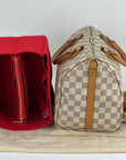 LOUIS VUITTON Speedy Bandouliere 30 Damier Azur Shoulder Hand Bag Added Insert Preowned