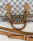 LOUIS VUITTON Speedy Bandouliere 30 Damier Azur Shoulder Hand Bag Added Insert Preowned