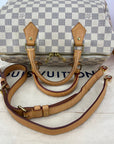 LOUIS VUITTON Speedy Bandouliere 30 Damier Azur Shoulder Hand Bag Added Insert Preowned