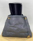 LOUIS VUITTON Artsy MM Monogram Empreinte Infini Blue Tote Hand Bag