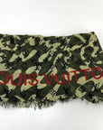 LOUIS VUITTON Green TAKASHI MURAKAMI Monogramouflage Shawl Stole Scarf