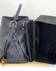 LOUIS VUITTON Artsy MM Monogram Empreinte Infini Blue Tote Hand Bag