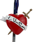 Louis Vuitton Red Heart Ornament