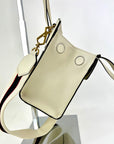 GUCCI Linea Medium Totem Web Stripped Yellow Butterfly Top Handle Bag Preowned