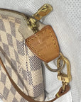 Louis Vuitton Pochette Accessories White  Damier Azur Bag