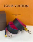 LOUIS VUITTON Epi Bandouliere Leather Shoulder Strap Black Pink Yellow