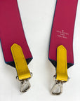 LOUIS VUITTON Epi Bandouliere Leather Shoulder Strap Black Pink Yellow