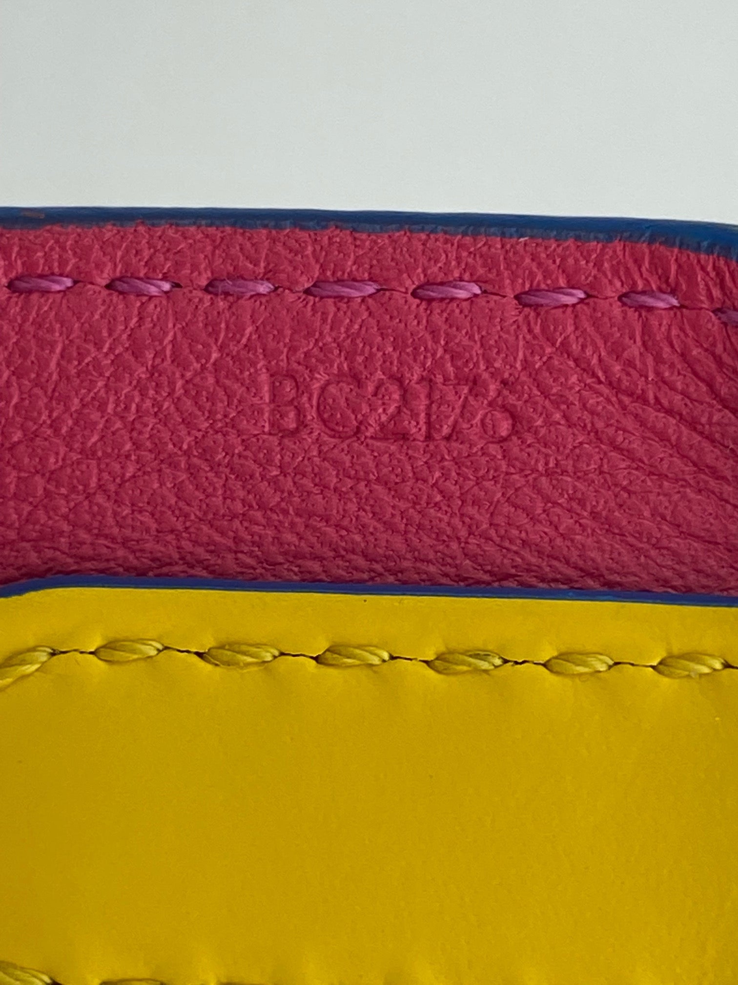 LOUIS VUITTON Epi Bandouliere Leather Shoulder Strap Black Pink Yellow