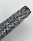 Chanel Perforated Silver Metallic Lambskin Quilted Zip Around Wallet Clutch