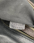 Celine Black Leather Handle Bag Vintage Briefcase messenger Bag