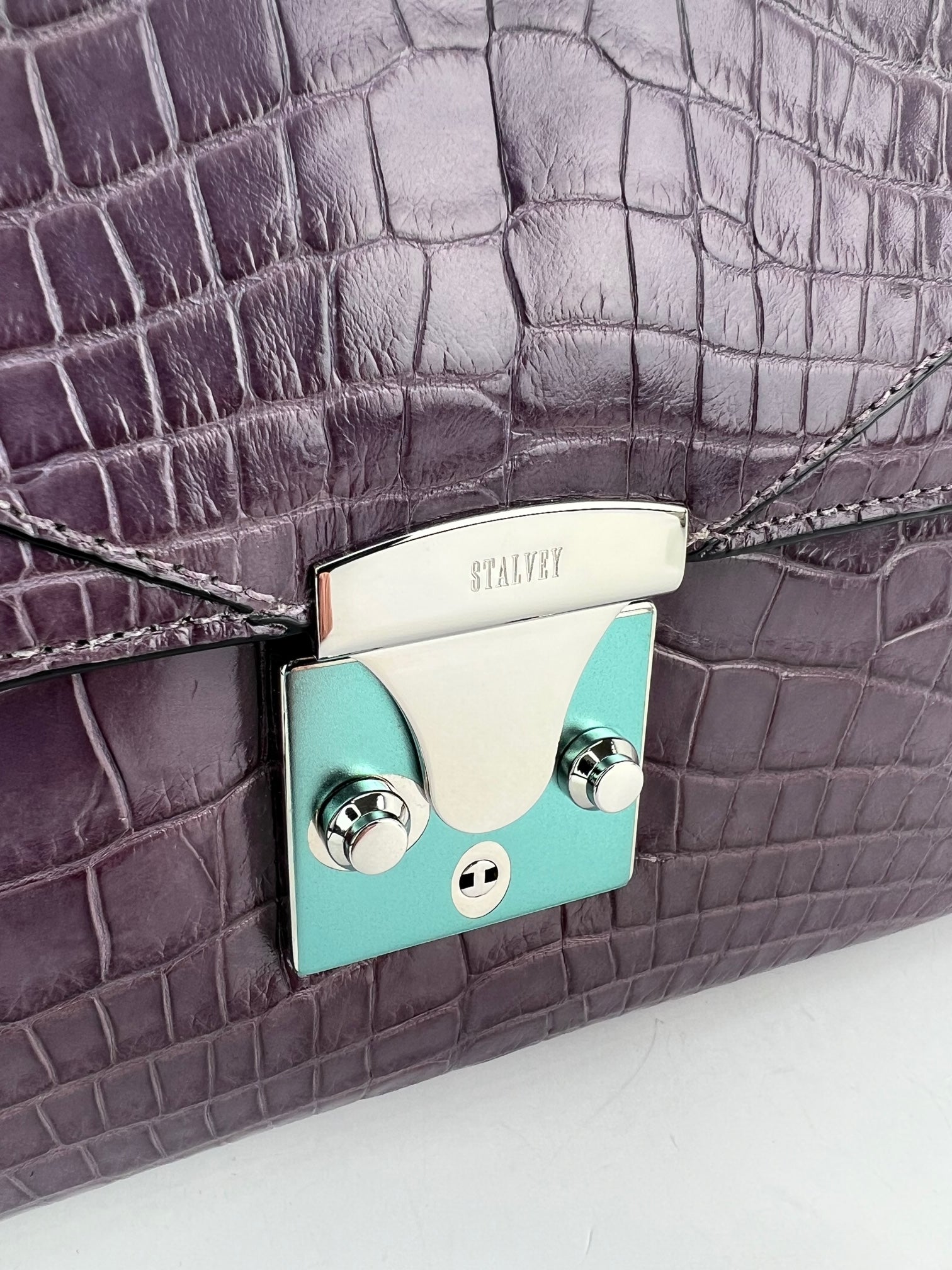 Stalvey Top Handle 2.5 Alligator Lilac Bag Crossbody Exclusive Luxury