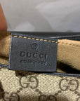 Gucci GG Supreme Web Padlock Black Messenger Shoulder Bag